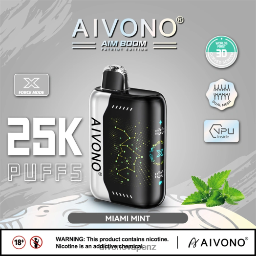 Miami Mint Aivono AIM BOOM 25000 V2D4349 | Aivono Vape Price